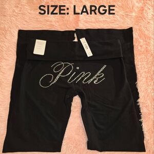 Victoria's Secret Pink Black Leggings